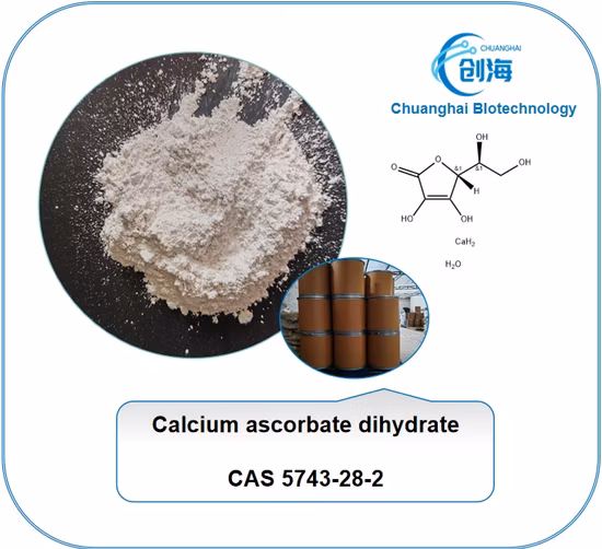 High Quality Calcium Ascorbate Dihydrate CAS 5743-28-2 for Nutrition Supplement